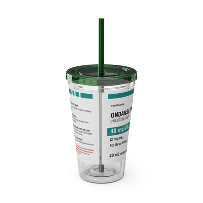 ONDANSETRON Tumbler Cup with Straw, 16oz