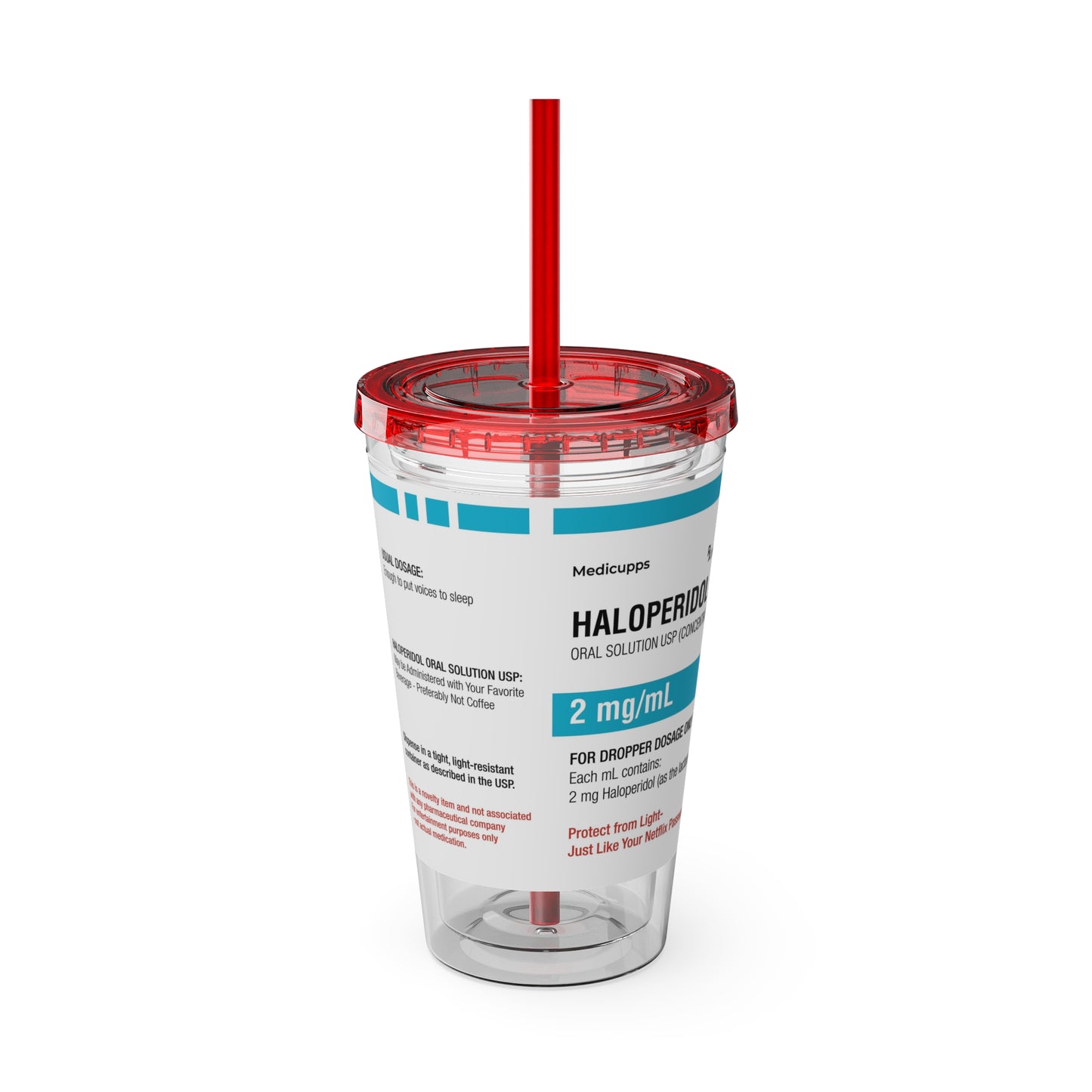 HALOPERIDOL Tumbler with Straw, 16oz