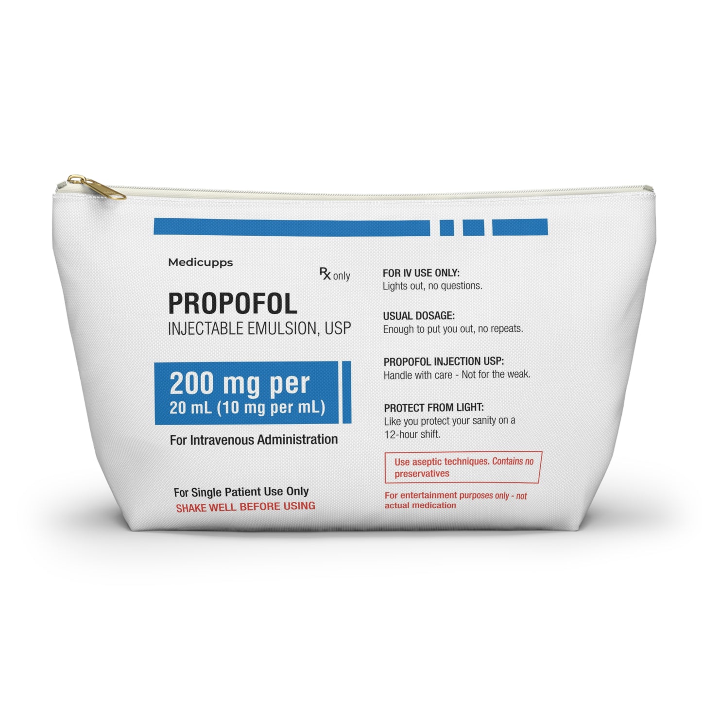 PROPOFOL Accessory Pouch w T-bottom