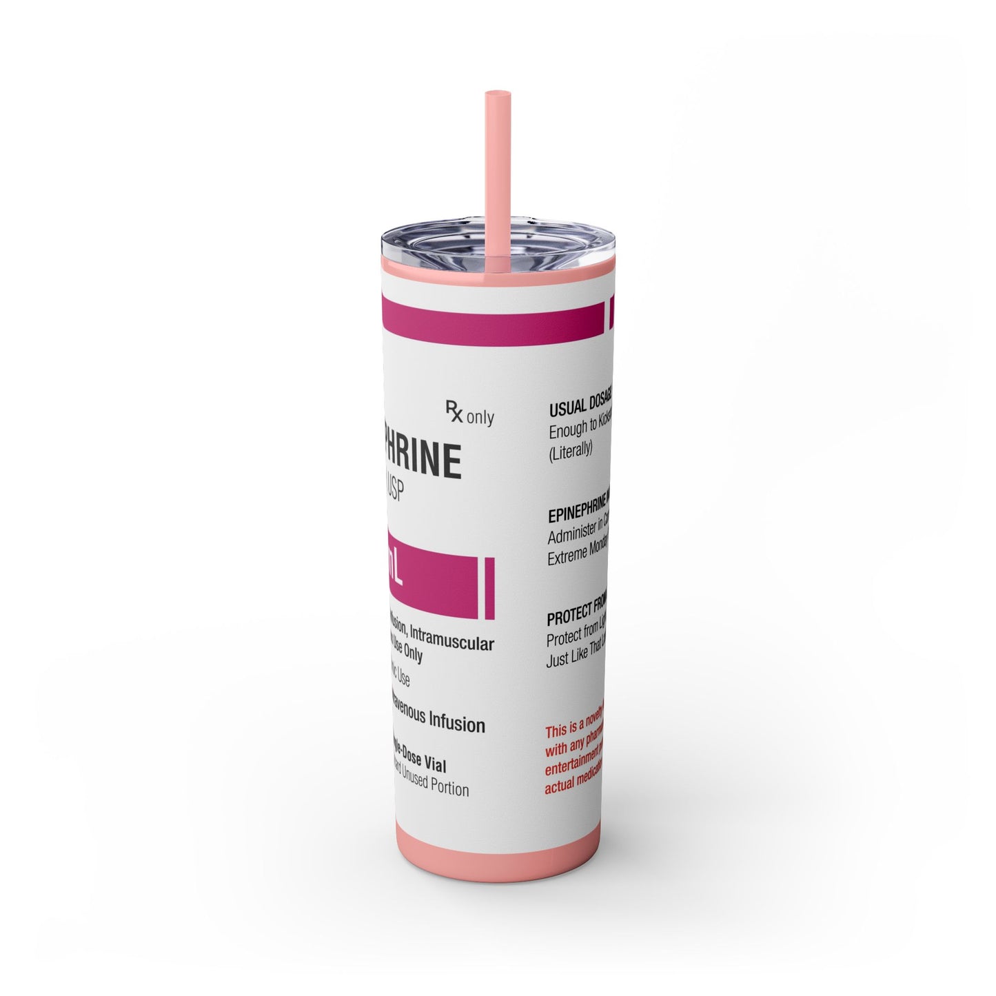 Skinny Tumbler with Straw, 20oz