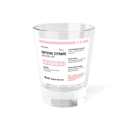 CAFFEINE CITRATE Shot Glass, 1.5oz