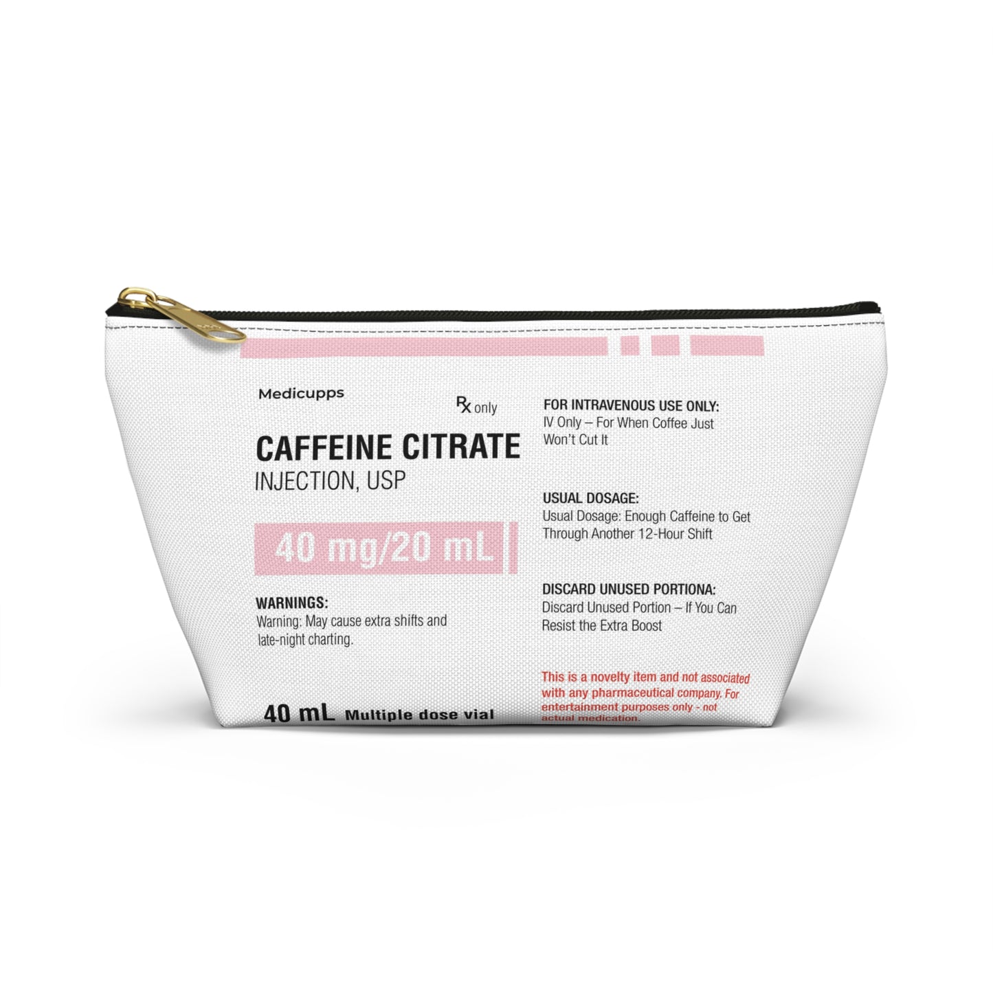 CAFFEINE CITRATE Accessory Pouch w T-bottom