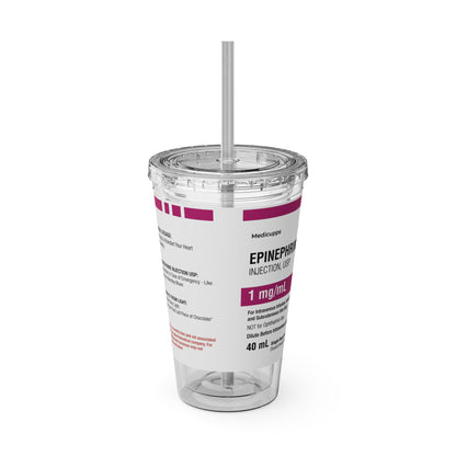 EPINEPHRINE Tumbler with Straw, 16oz