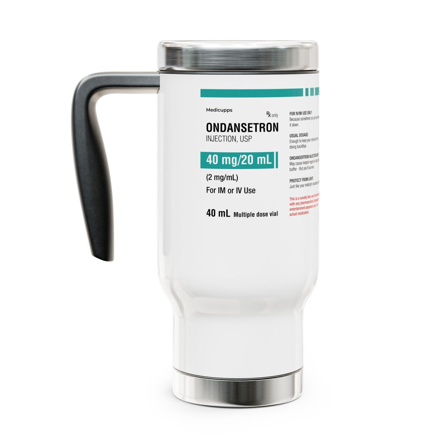 ONDANSETRON Travel Mug with Handle, 14oz