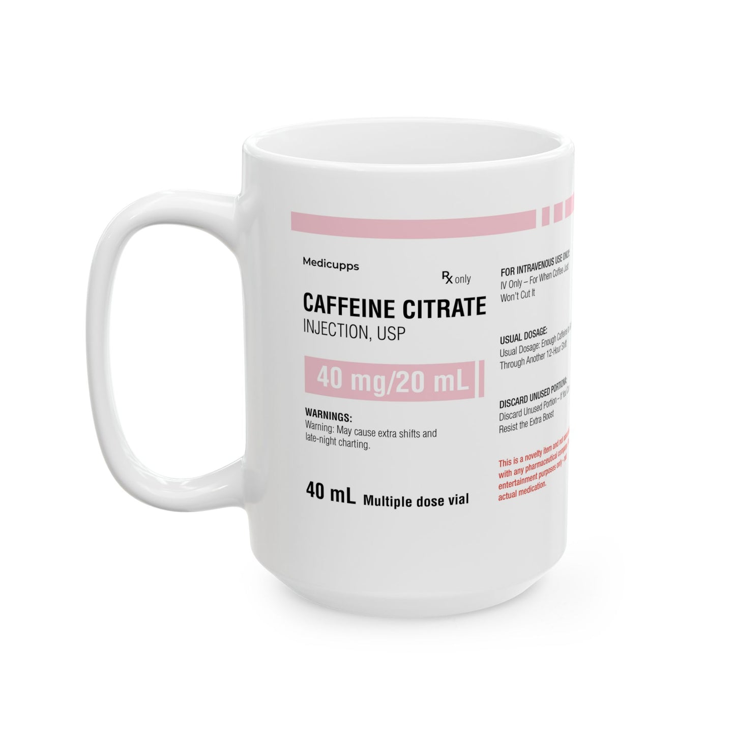 CAFFEINE CITRATE Ceramic Mug, (11oz, 15oz)