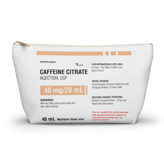 CAFFEINE Accessory Pouch w T-bottom