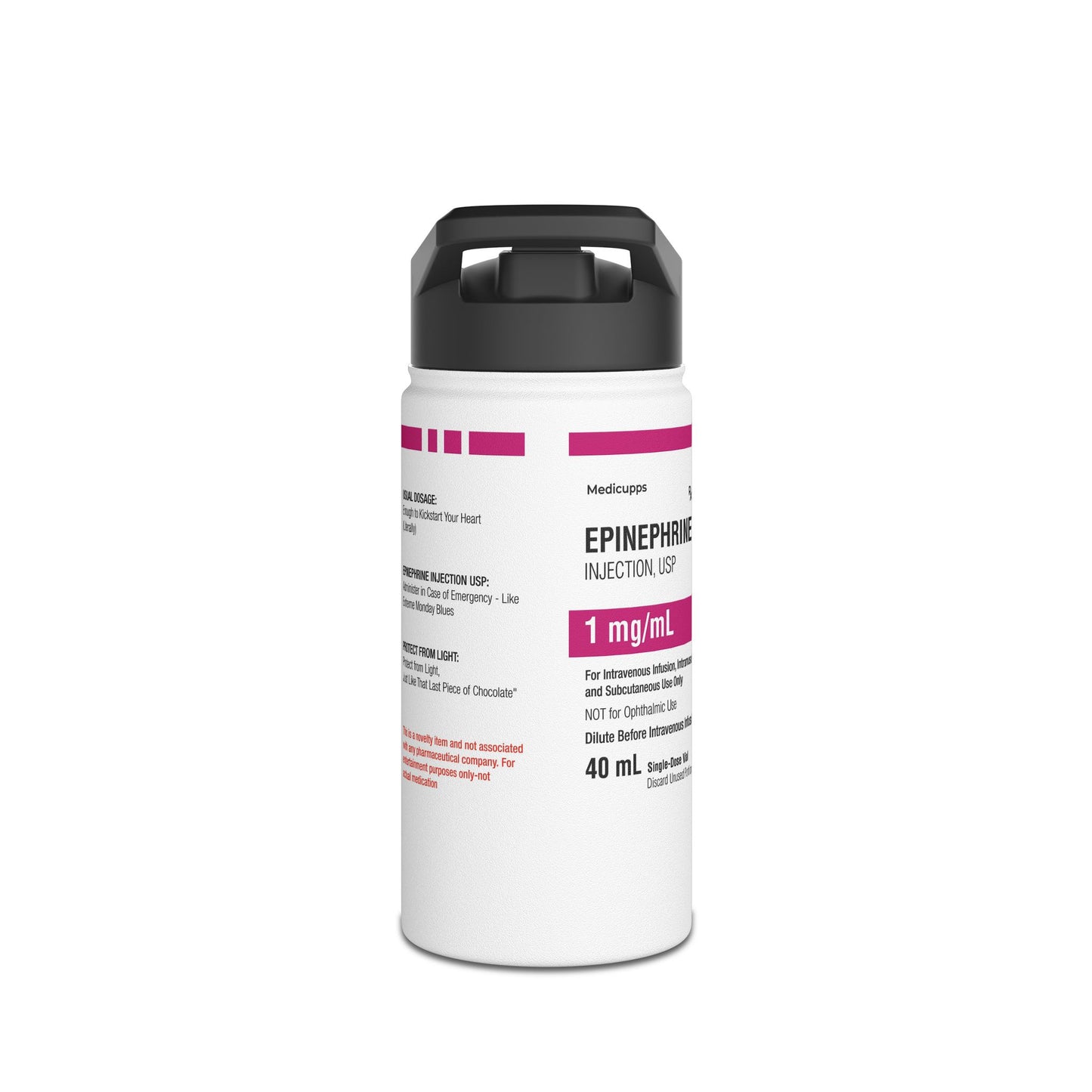 EPINEPHRINE Water Bottle, Standard Lid