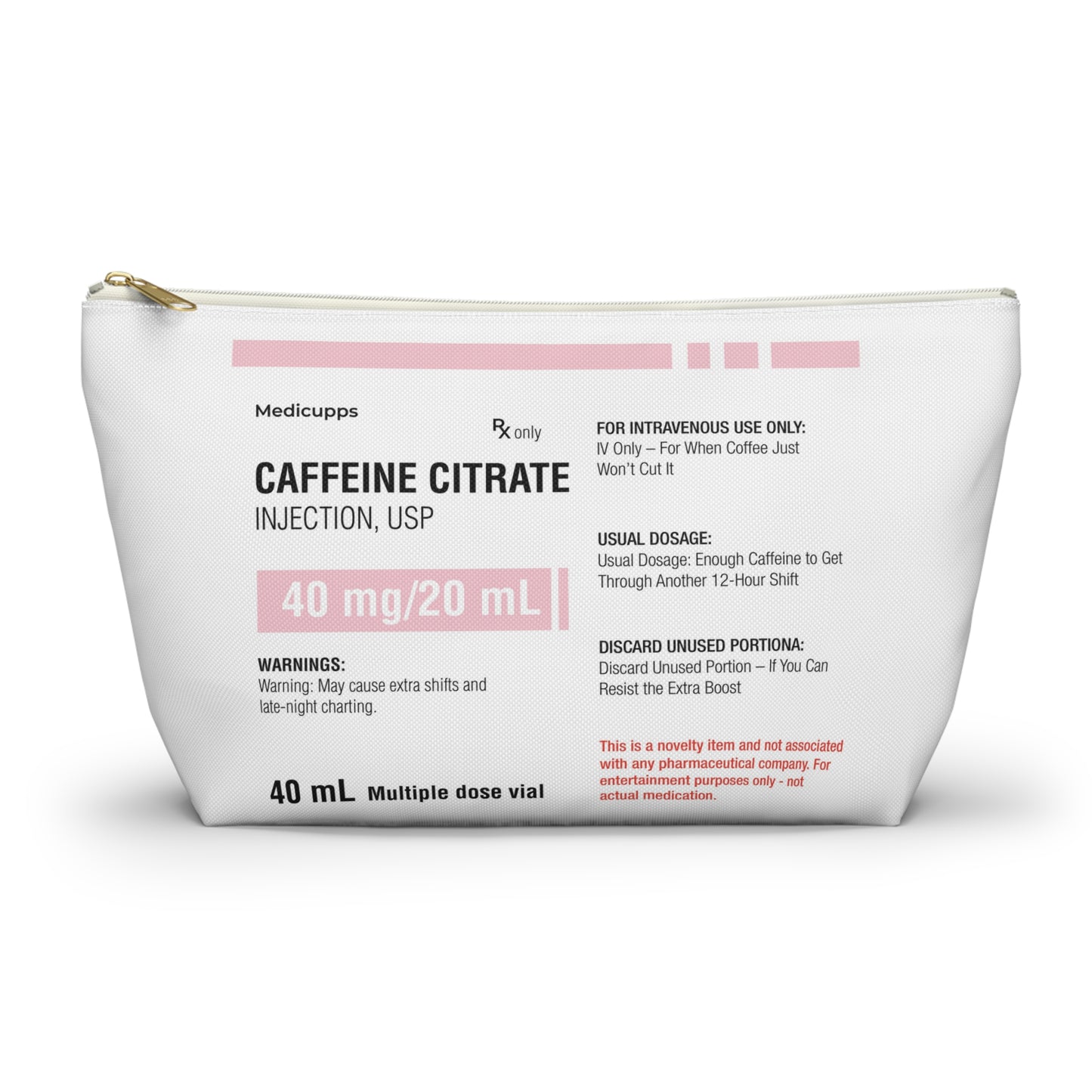 CAFFEINE CITRATE Accessory Pouch w T-bottom