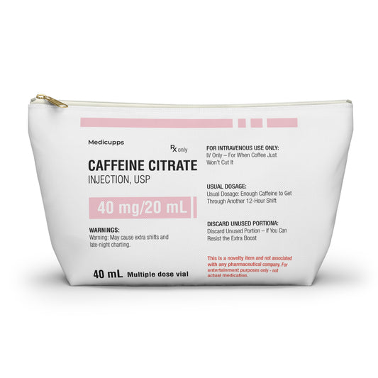 CAFFEINE CITRATE Accessory Pouch w T-bottom