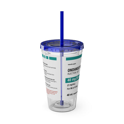 ONDANSETRON Tumbler Cup with Straw, 16oz