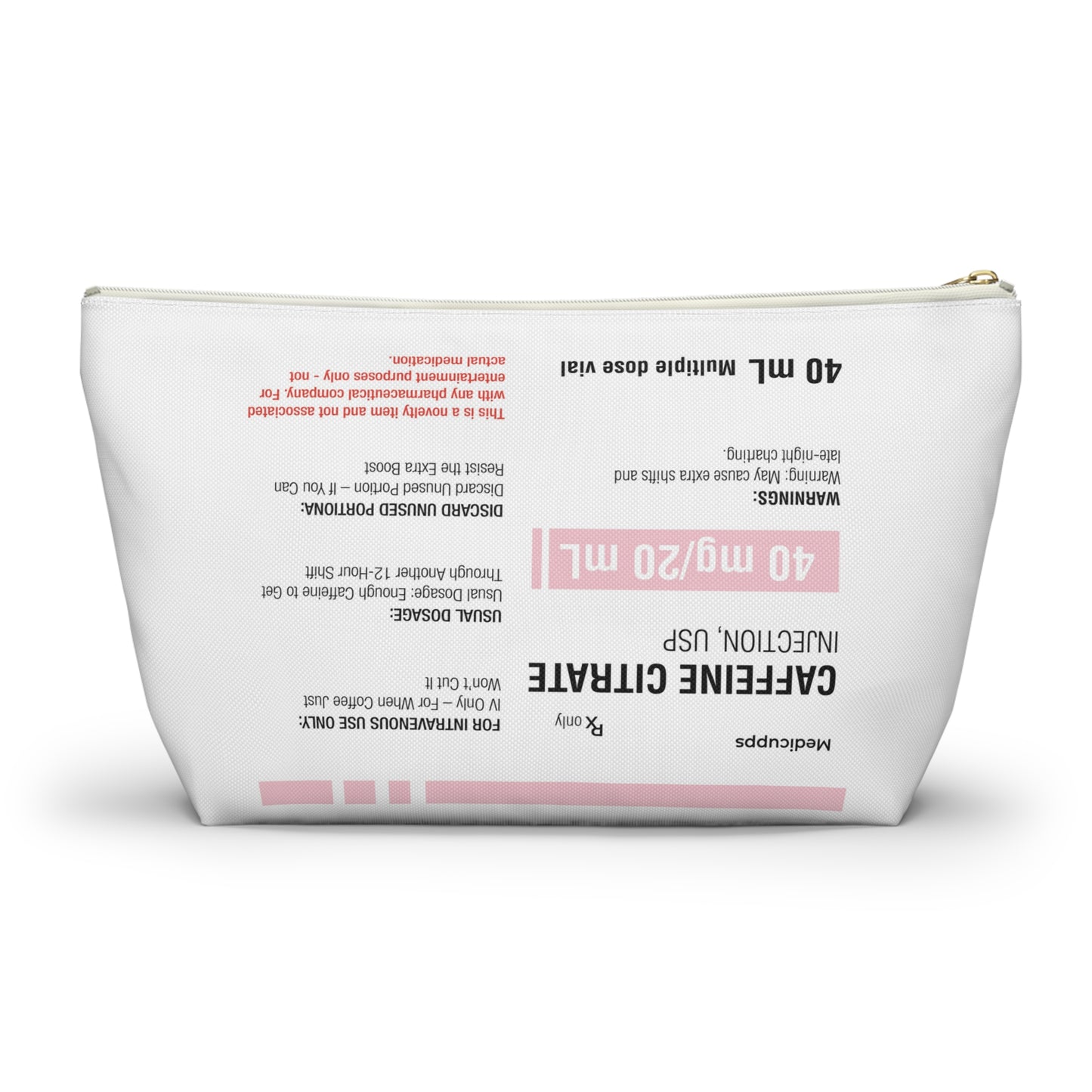 CAFFEINE CITRATE Accessory Pouch w T-bottom