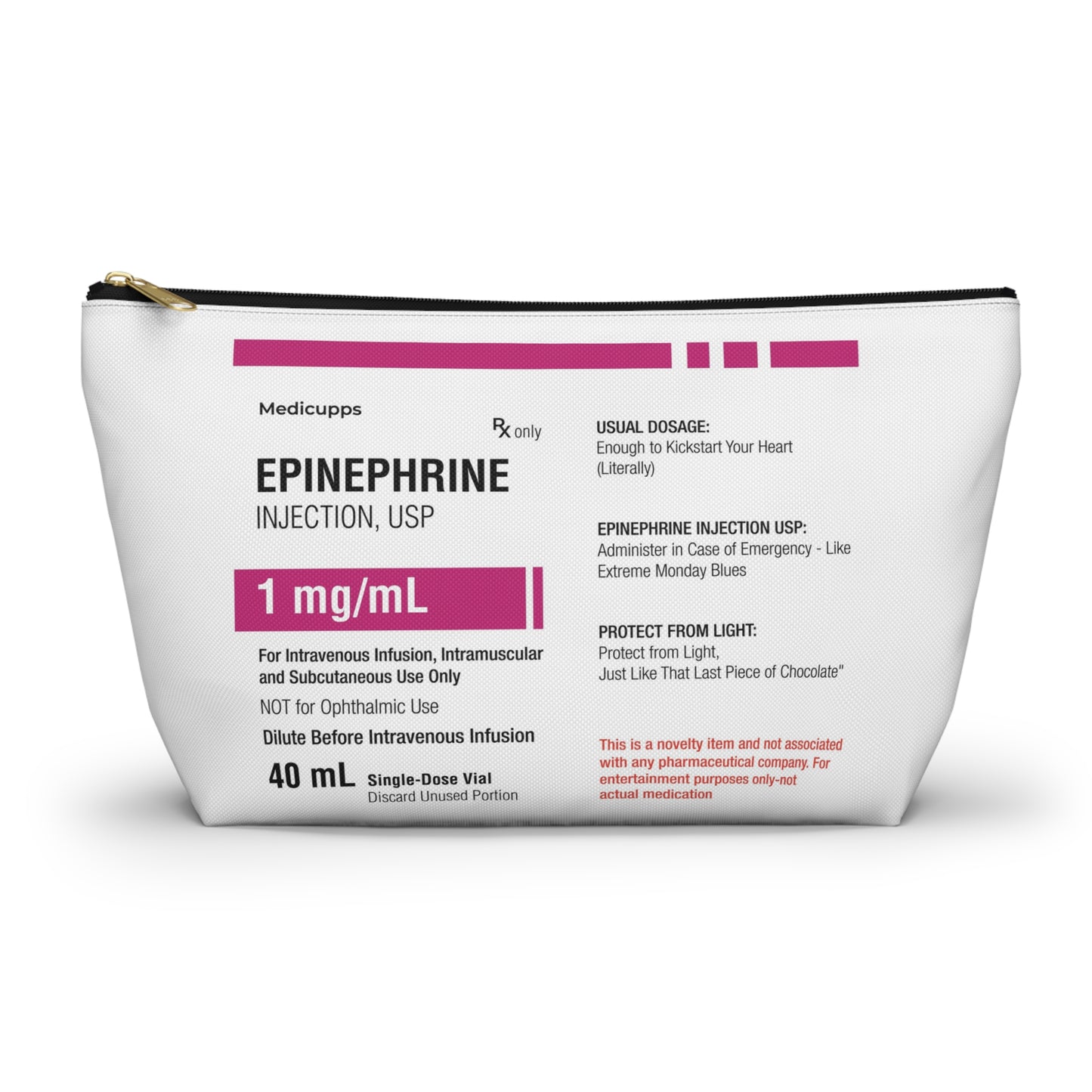 EPINEPHRINE Accessory Pouch w T-bottom