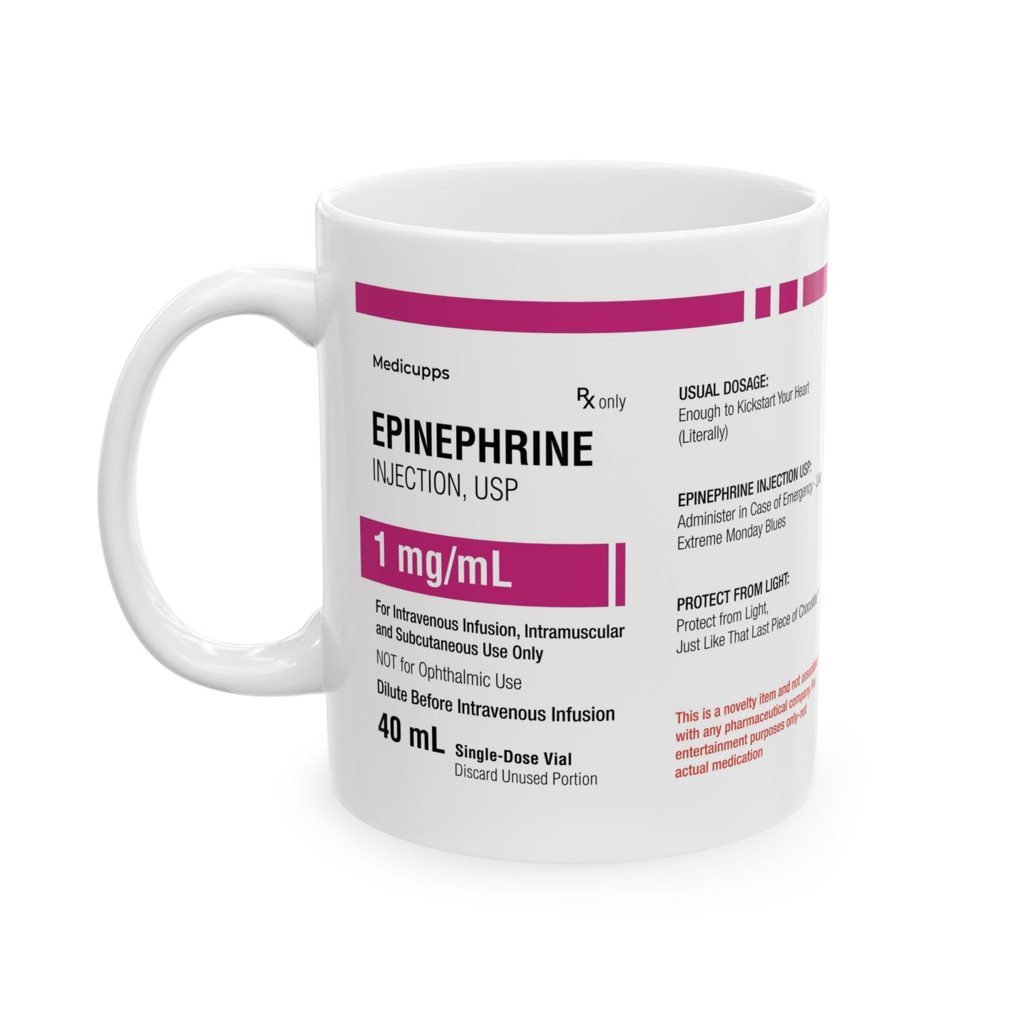 EPINEPHRINE Ceramic Mug, (11oz, 15oz)