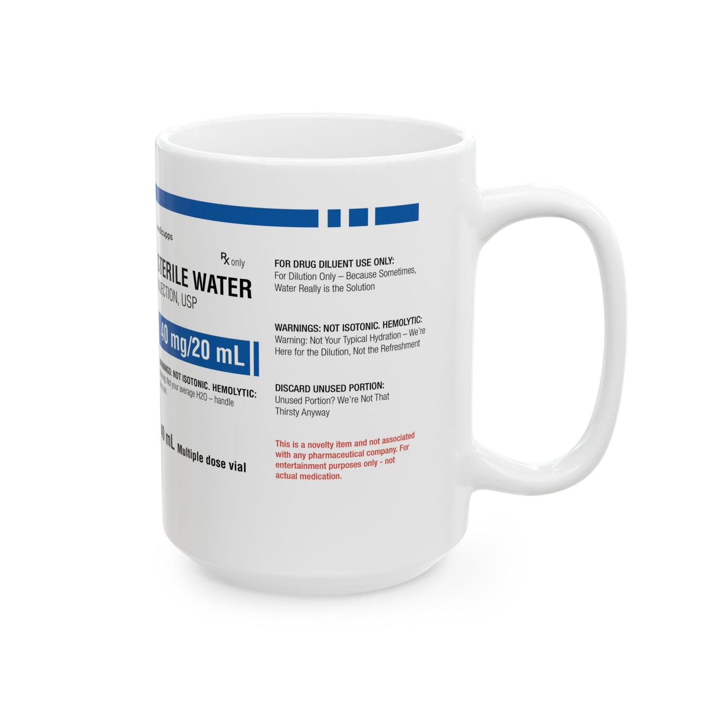 STERILE WATER  Ceramic Mug, (11oz, 15oz)