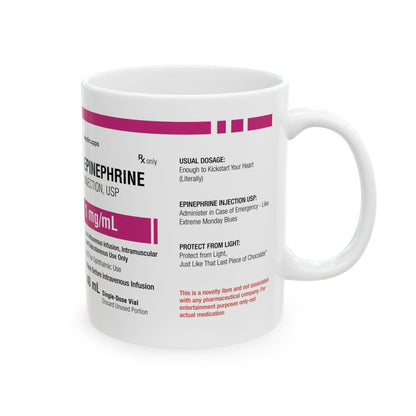 EPINEPHRINE Ceramic Mug, (11oz, 15oz)